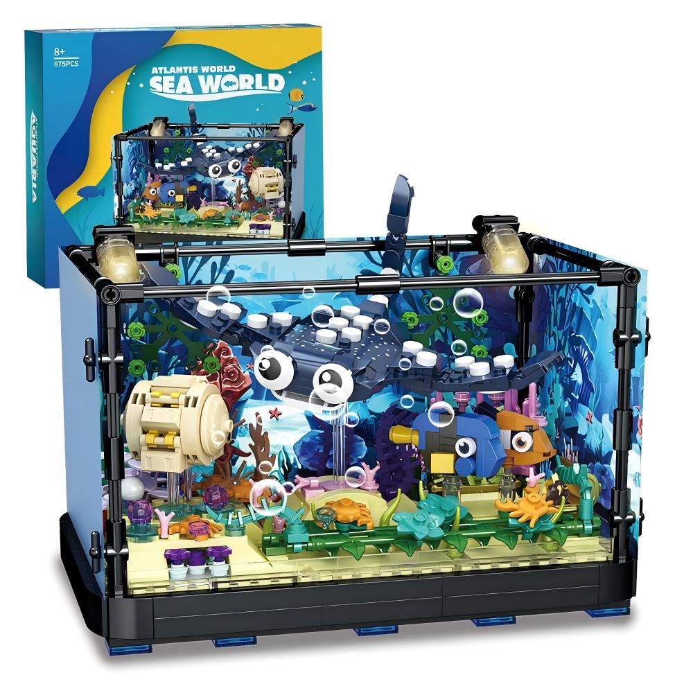 Marine Aquarium Cube - مجموعة بناء حوض السمك - لعبة