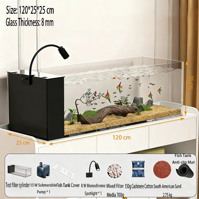 حوض سمك مع فلتر مدمج، زجاج فائ - مراجعة Marine Aquarium All In One وسعره