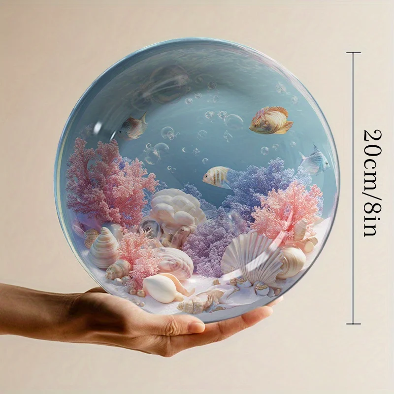 طبق حائط سيراميك بتصميم حوض سم - مراجعة Marine Aquarium Home وسعره