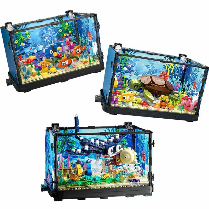مجموعة مكعبات بناء حوض السمك م - مراجعة Marine Aquarium Home وسعره