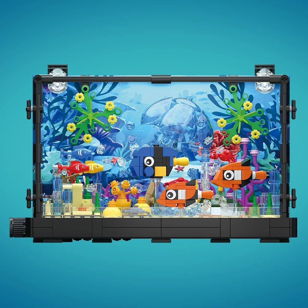 مجموعة مكعبات بناء حوض السمك م - مراجعة Marine Aquarium Home وسعره
