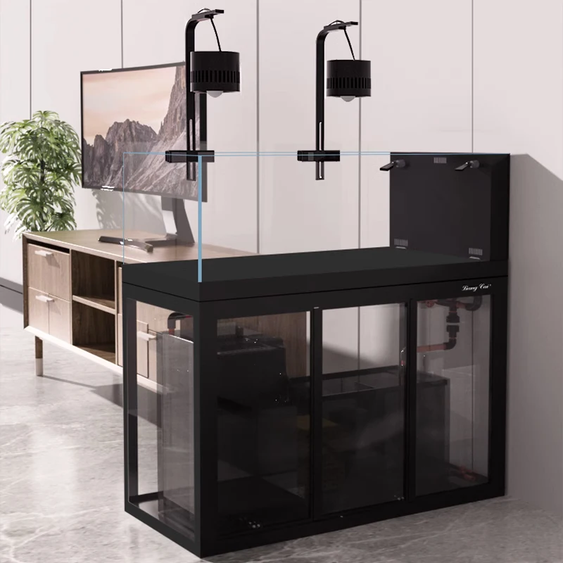 حوض أسماك زجاجي بدون إطار للمن - مراجعة Marine Aquarium Home وسعره