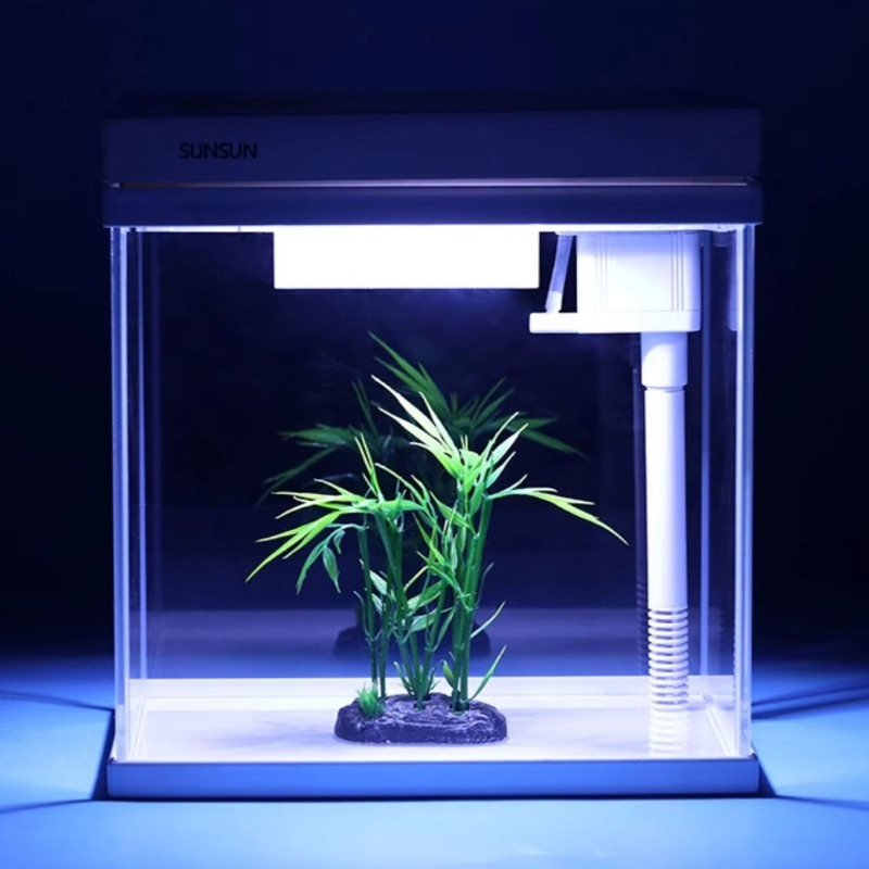 حوض سمك زجاجي للمكتب مع فلتر د - مراجعة Marine Aquarium All In One وسعره