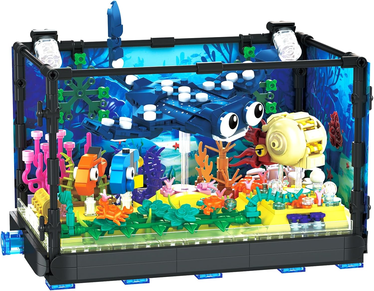 مجموعة بناء حوض السمك - لعبة ح - مراجعة Marine Aquarium Cube وسعره