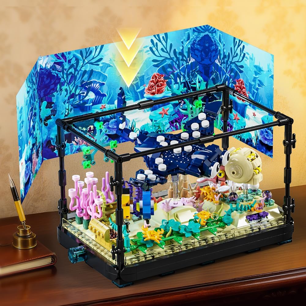 مجموعة بناء حوض السمك - لعبة ح - مراجعة Marine Aquarium Cube وسعره