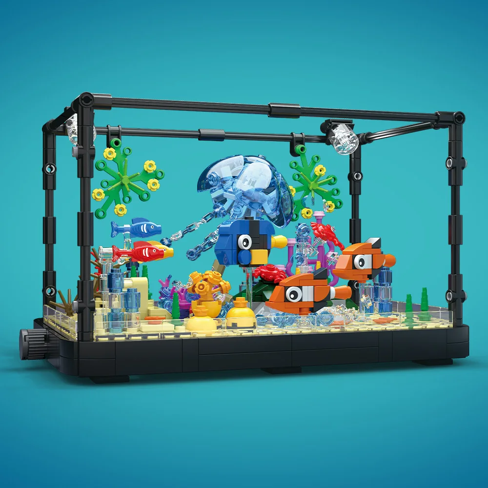 مجموعة مكعبات بناء حوض السمك م - مراجعة Marine Aquarium Home وسعره