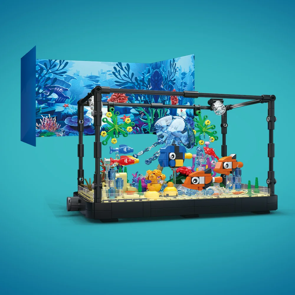 مجموعة مكعبات بناء حوض السمك م - مراجعة Marine Aquarium Home وسعره