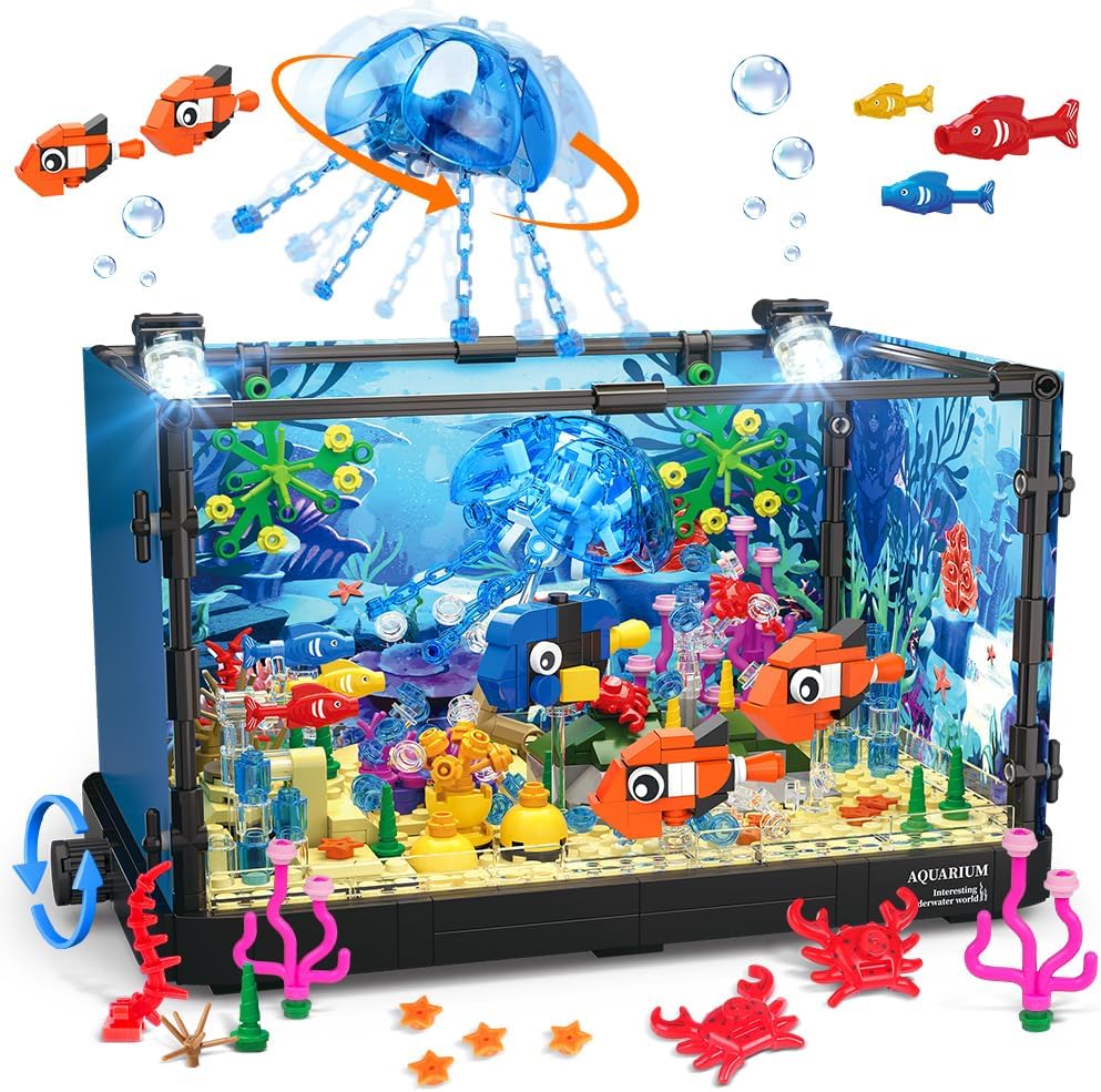 مجموعة مكعبات خزان الأسماك مع  - مراجعة Marine Aquarium Cube وسعره