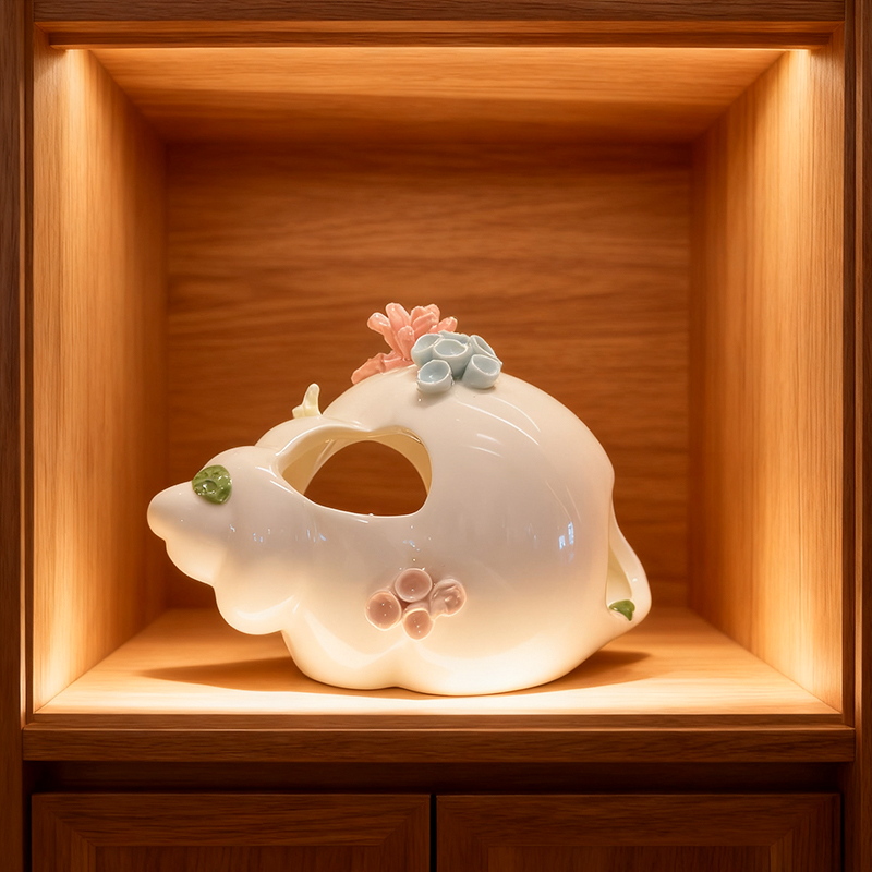 زينة سيراميك بحرية، قطع ديكور  - مراجعة Marine Aquarium Home وسعره