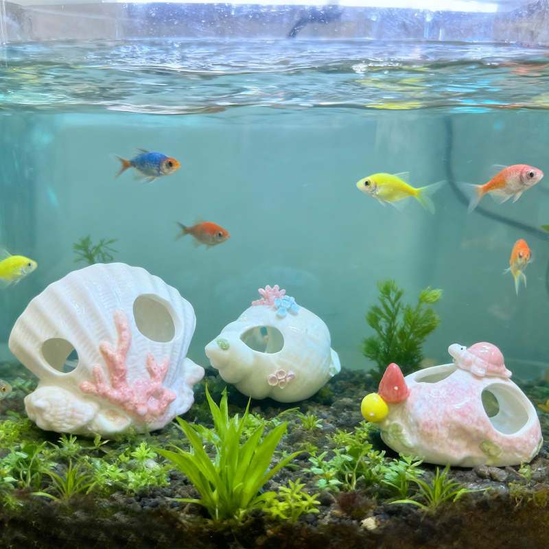 زينة سيراميك بحرية، قطع ديكور  - مراجعة Marine Aquarium Home وسعره